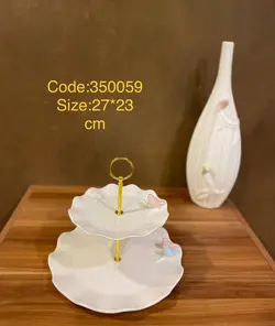 شیرینی خوری دو طبقه چینی پارادایس طرح پرنده-paradise