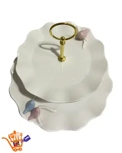 شیرینی خوری دو طبقه چینی پارادایس طرح پرنده-paradise