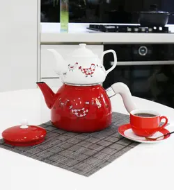 کتری و قوری دسته بغل لایت ترکیه light طرح جوجه