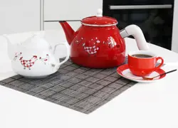 کتری و قوری دسته بغل لایت ترکیه light طرح جوجه