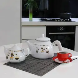 کتری و قوری دسته بغل لایت ترکیه light مدل کاکتوس