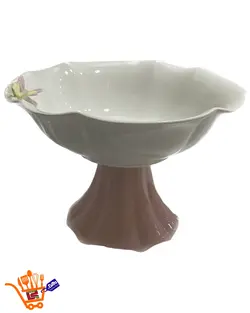 میوه خوری چینی پایه دار پارادایس طرح پروانه- paradise