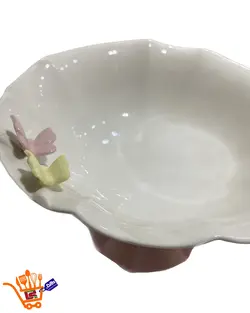 میوه خوری چینی پایه دار پارادایس طرح پروانه- paradise