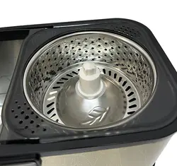 سطل و تی زمین شوی چرخدار WS در 3 رنگ استیل،طلایی،مشکی