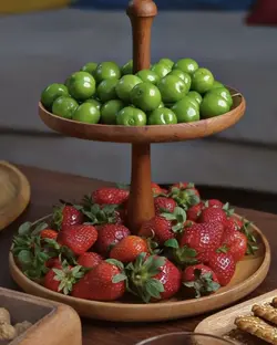 شیرینی خوری دو طبقه چوب راش 11062