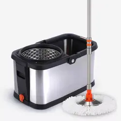 سطل و تی چرخشی استیل 512ss Green