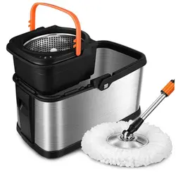 سطل و تی چرخشی استیل 512ss Green