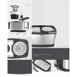 سطل و تی چرخشی استیل 512ss Green