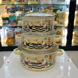 سرویس قابلمه نوزادی لعابی ۶پارچه روسی با کیفیت عالی و تخفیف ویژه