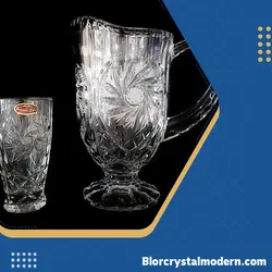 خرید و قیمت پارچ و لیوان خورشیدی بوهمیا چک