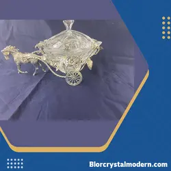 شکلات خوری فلامینگو بوهمیا پایه برنز با آبکاری نقره