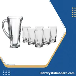 خرید پارچ و لیوان بلند کوادرو بوهمیا چک