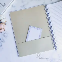 دفتر 100 برگ خطدار رحلی سم پرفراژ دار کد 02