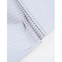 دفتر 100 برگ خطدار رحلی سم پرفراژ دار کد 02