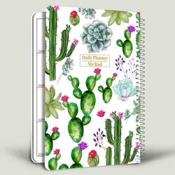 دفتر پلنر روزانه مسترراد طرح کاکتوس مدل پالت