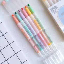 ماژیک هایلایتر و روان نویس نوک نمدی دو سر Secret Garden شش رنگ