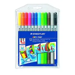 ماژیک رنگ آمیزی دوسر 12 رنگ استدلر مدل Norris Club