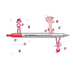 ماژیک رنگ آمیزی دوسر 12 رنگ استدلر مدل Norris Club