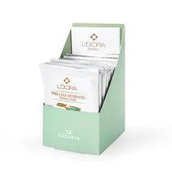 ماسک پودری اسپیرولینا هیدروژلی حاوی هیالورونیک اسید و کلاژن 12 عددی