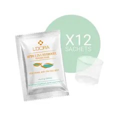 ماسک پودری اسپیرولینا هیدروژلی حاوی هیالورونیک اسید و کلاژن 12 عددی