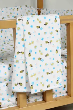 ست لحاف گلدوزی کودک و نوزادی هفت تکه بروجرد طرح چیکن رنگ 08