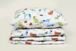 ست لحاف گلدوزی کودک و نوزادی هفت تکه بروجرد طرح پانکو رنگ 01