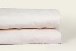 لحاف تک بزرگسال دو نفره 180 بروجرد طرح مات وایت رنگ کرم