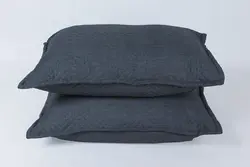 ملحفه روبالشی قابدار 2 تکه 50*70 بروجرد طرح اولتراآدا رنگ سرم طوسی