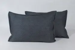 ملحفه روبالشی قابدار 2 تکه 50*70 بروجرد طرح اولتراآدا رنگ سرم طوسی