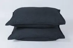ملحفه روبالشی قابدار 2 تکه 50*70 بروجرد طرح اولتراآدا رنگ طوسی تیره