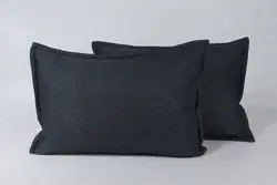 ملحفه روبالشی قابدار 2 تکه 50*70 بروجرد طرح اولتراآدا رنگ طوسی تیره