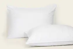 بالش الیاف پرسان 70*50 بروجرد طرح ساده رنگ شیری