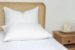 بالش الیاف پرسان 70*50 بروجرد طرح ساده رنگ شیری