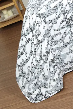 ست لحاف بزرگسال یک نفره سه تکه 90 بروجرد طرح  سایه1 رنگ 02