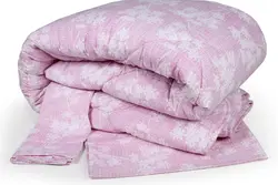 ست لحاف بزرگسال دو نفره سه تکه 180 بروجرد طرح الیکا صورتی رنگ 02