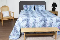 ست لحاف بزرگسال دو نفره سه تکه 180 بروجرد طرح لورا رنگ 01