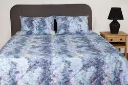 ست لحاف بزرگسال دو نفره سه تکه 180 بروجرد طرح لورا رنگ 01