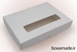 جعبه شیرینی و باقلوا طلقی سایز 14 در 21 ارتفاع 4 کد 1433