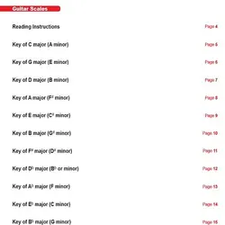 کتاب Guitar Scales تمامی گام ها