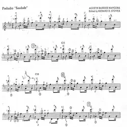 نت گیتار La Cathédrale. Gabriel Bianco, guitare از Agustin Barrios