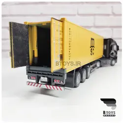 ماکت تریلی کانتینر دار مرسدس بنز آکتروس مشکی(Mercedes Benz Actros)