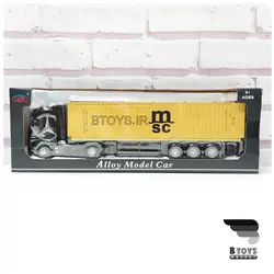 ماکت تریلی کانتینر دار مرسدس بنز آکتروس مشکی(Mercedes Benz Actros)