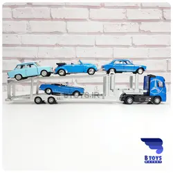 ماکت تریلی خودرو بر مرسدس بنز آکتروس آبی(Mercedes Benz Actros)