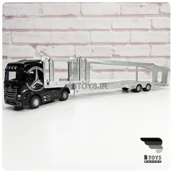 ماکت تریلی خودرو بر مرسدس بنز آکتروس مشکی(Mercedes Benz Actros)