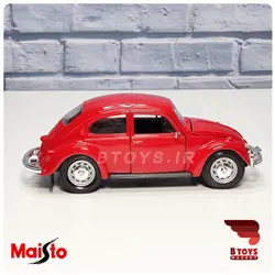 ماکت ماشین فلزی فولکس بیتل قرمز(Vlkswagen Beetle Maisto)