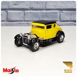 ماکت ماشین فلزی فورد کلاسیک 1929مدل آ زرد(Ford model a 1929 Maisto)