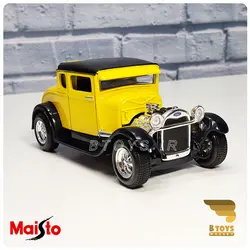 ماکت ماشین فلزی فورد کلاسیک 1929مدل آ زرد(Ford model a 1929 Maisto)