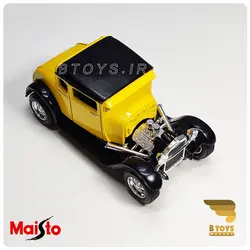 ماکت ماشین فلزی فورد کلاسیک 1929مدل آ زرد(Ford model a 1929 Maisto)
