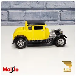 ماکت ماشین فلزی فورد کلاسیک 1929مدل آ زرد(Ford model a 1929 Maisto)