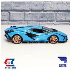 ماکت ماشین فلزی لامبورگینی سیان آبی مقیاس:1/24(Lamborghini sian Chezhi)
